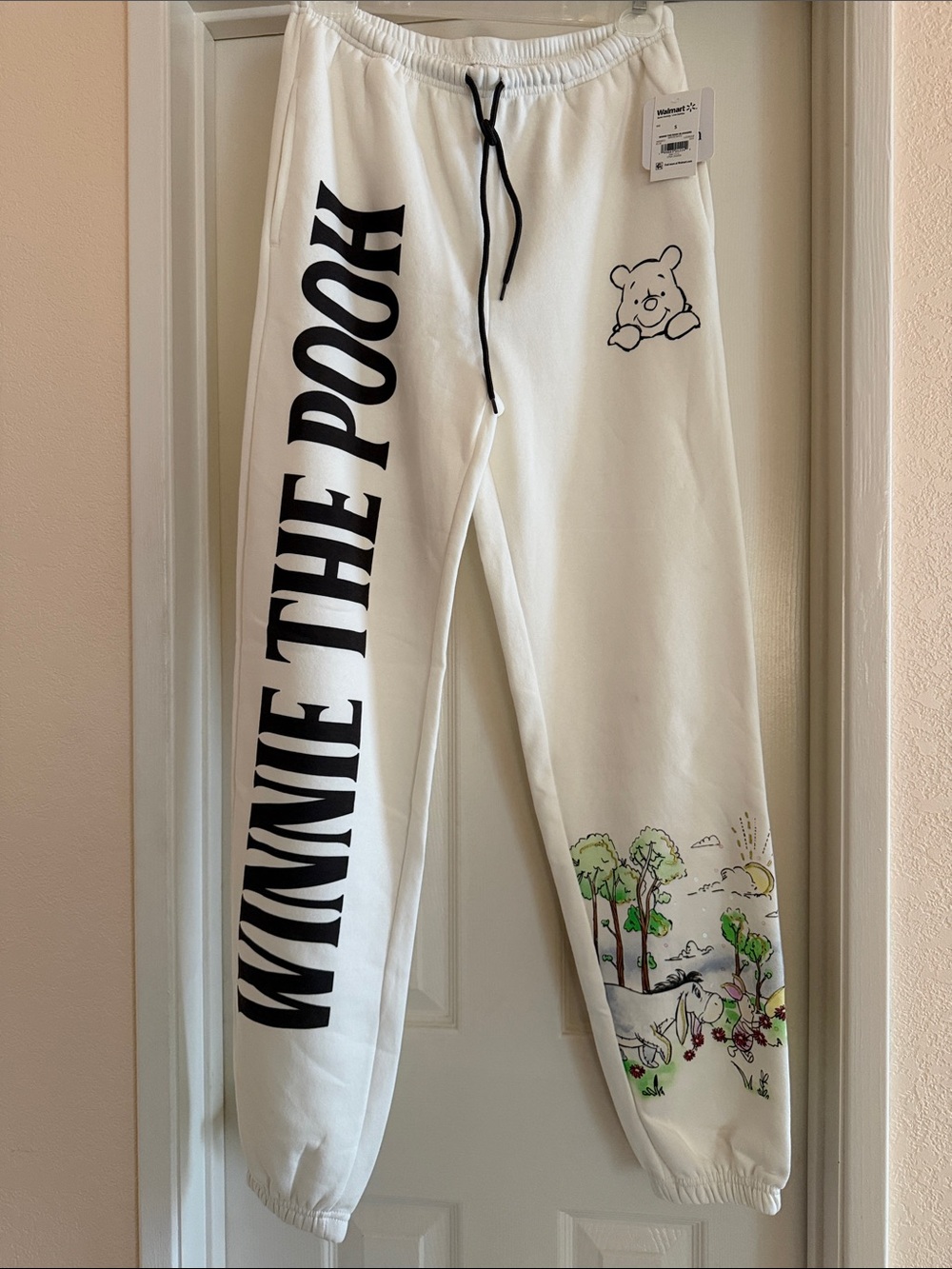Winnie the Pooh White Graphic Joggers size XXL